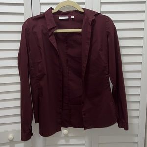 NWOT New York & Company stretch button up blouse